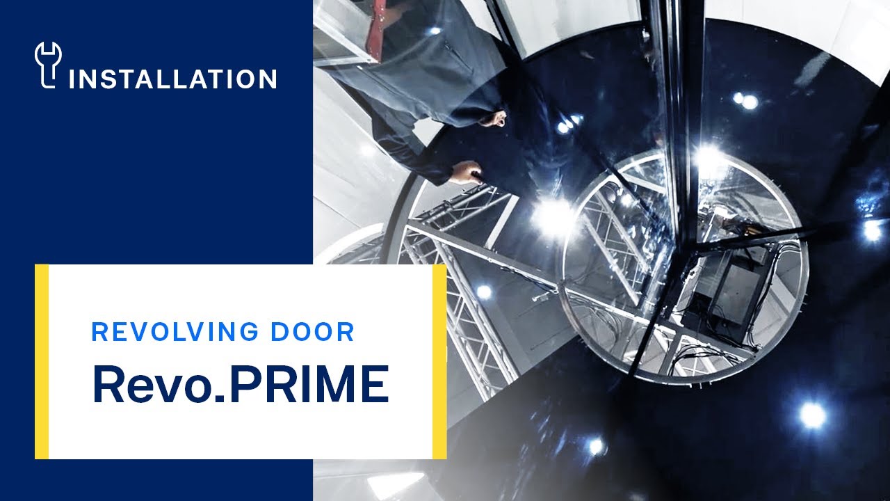Revo.PRIME revolving door In this video, we will be showing you the basic steps for installing a revolving door, based on the example of the Revo.PRIME.

